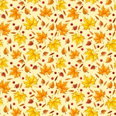 Seamless pattern with autumn leaves Vector illustration N6