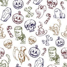 Helloween seamless texture