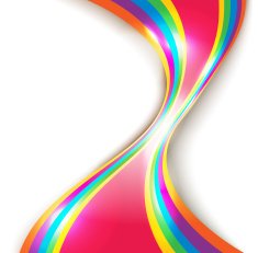 Abstract vector design with multicolored lines N2