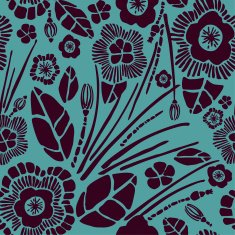 Seamless floral ornate vintage pattern