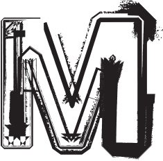 Grunge Font LETTER m N7