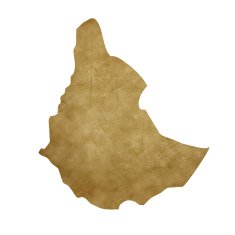 Ethiopia grunge treasure map