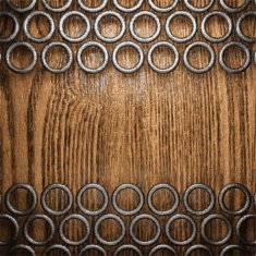 metal and wood background N471