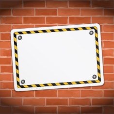 Banner on Brick Wall