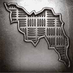metal on wall background N205