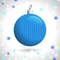Knitted Christmas Ball N17
