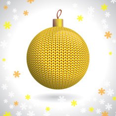 Knitted Christmas Ball N19