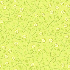 abstract flowers floral light green seamless