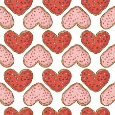 Seamless pattern with cookies N6