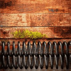metal and wood background N486