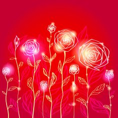 Rose Abstract floral background N2
