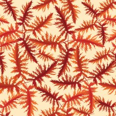 Autumn floral seamless texture