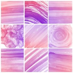 Set of Colorful water color painting background N412