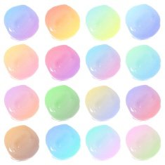 Set of Colorful water color painting background N423