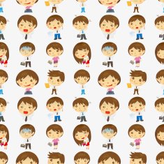 seamless office worker pattern