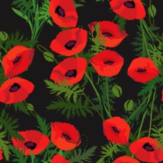 Meadow flower seamless background