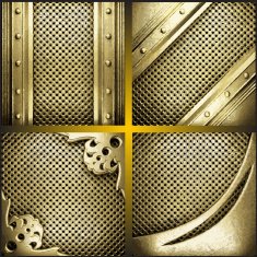 Vector golden background set N22