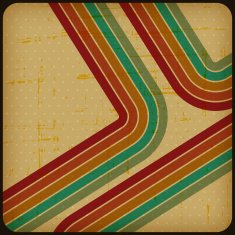 Retro poster with abstract grunge background