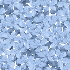 Seamless background with blue flowers Vector illustration N3