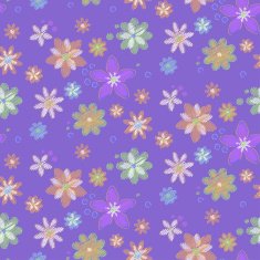 Seamless background with hand-drawn flowers N2