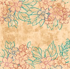 vintage floral background N55