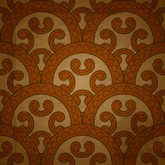 seamless floral pattern on red grungy background