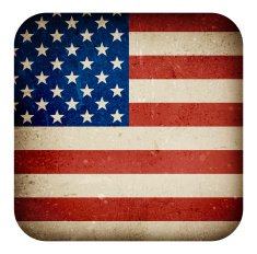 Grunge flag of United States N2