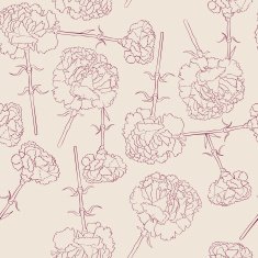 Carnation filigran pattern