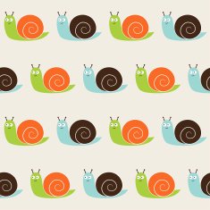 Seamless snails pattern