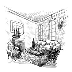 Room Sketch Background N2