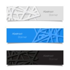 Set of abstract banners N22