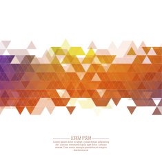 Creative abstract triangle pattern N57