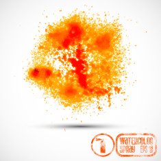Vector abstract paint spray N10