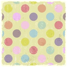 Retro Style polka dot grunge Pattern Vector N2