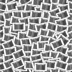 Seamless Barcode Vector Background N2