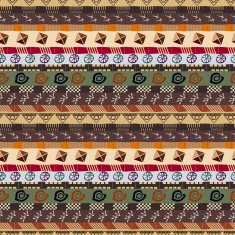 Seamless texture with tribal footprints