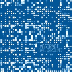 Abstract Pixel Mosaic Blue Pattern Background