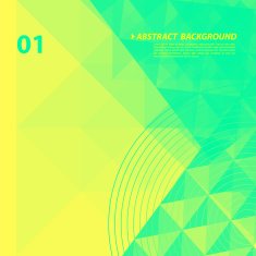 Abstract Geometric Yellow And Green Background