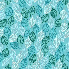 Beautiful spring leaves seamless pattern N5
