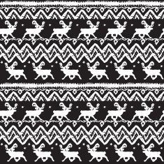 Grunge Seamless Pattern with deers