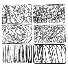 Set of Hand Drawn Textures in the rectangle shape N3