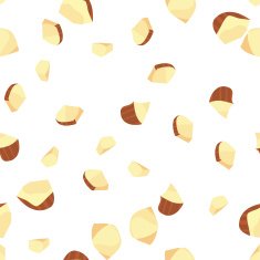Hazelnut Seamless Pattern