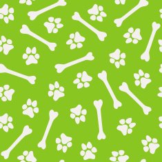 pattern with dog's footprints N2