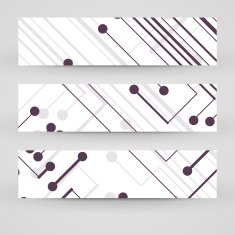 Vector banner set for your design N215