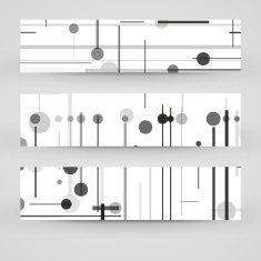 Vector banner set for your design N216