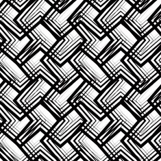 Stripes black and white geometric seamless pattern vector N3