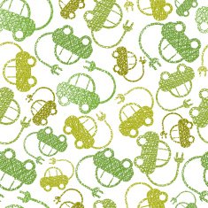 Eco friendly transport seamless background with electric cars N2