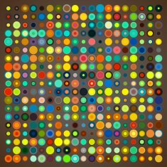 Abstract Background of Colored Circles