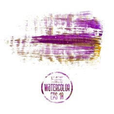 Colorful vector watercolor brush strokes N3