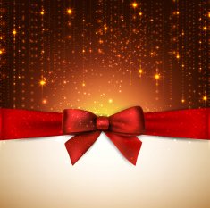 Christmas background with red bow N10